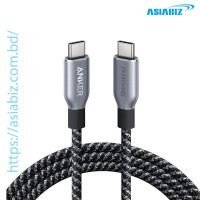 Anker Prime 240W Upcycled-Braided 3ft USB-C to USB-C Cable